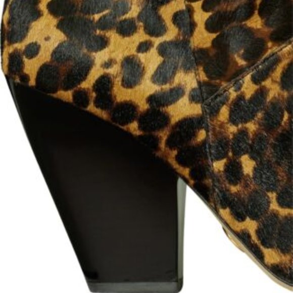 (50% OFF) NIB Tory Burch Lila Real Calf Hair Leopard Ankle Booties MSRP $560 - Picture 4 of 6
